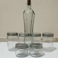 بطری بانکه شیشه ای