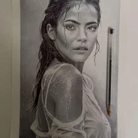 سفارش نقاشی پرتره با خودکار|تابلو، نقاشی، عکس|تهران, شادآباد|دیوار