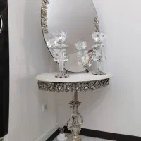 آیینه شمعدان طرح نقره