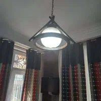 لوستر چوبی تک شاخه