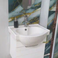 روشویی کابینتی با شیر آب