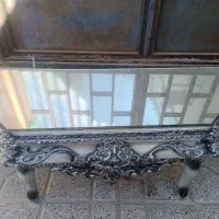 میز کنسول در حد نو بدون آینه رنگ طوسی|بوفه، ویترین، کنسول|قزوین, |دیوار