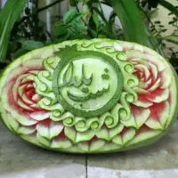 میوه آرایی وحکاکی هندوانه وکدو