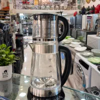 چای‌ساز هوشمند یونیک/گرم نگهدارنده/لایت دار/پیرکس