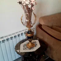 گلدان برنج کاملا سالم با رنگ طلایی بدنه سرامیکی|گل مصنوعی|تهران, ابوذر|دیوار