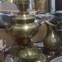 سماور زغالی با سرویس