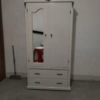 کمدلباس رنگ سفید دوکشویه