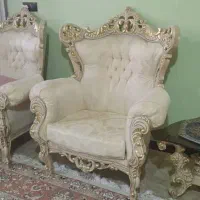 ست مبل سلطنتی ۹ نفره  میز نهار خوری با ۸صندلی|مبلمان خانگی و میز عسلی|تهران, شهرک آزادی|دیوار
