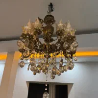 لوستر برنز میز تلفن برنز