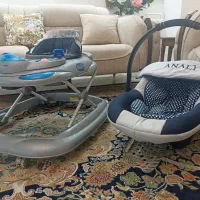 فروش ست کالسکه کریر روروئک و صندلی غذا خوری کودک