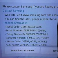 تلویزیون ۶۵ سامسونگ (شکسته)|تلویزیون و پروژکتور|تبریز, |دیوار