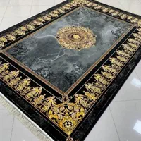 فرش ۱۲۰۰ شانه ورساچ خاکستری|فرش|شیراز, ریشمک|دیوار