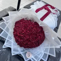 دسته گل روبانی