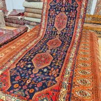 کناره همدان کف سرمه ای تمام رنگ گیاهی