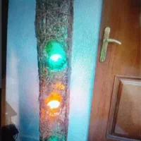 آباژور ایستاده وچراغ خواب کاج