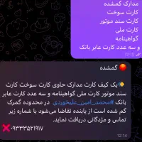 کیف کارت گم شده