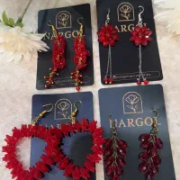 اکسسوری زنانه، یلدایی ، گوشواره و گردنبند