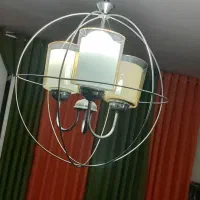 لوستر سه حباب در حد نو|لوستر و چراغ آویز|رباط‌کریم, رباط‌کریم|دیوار