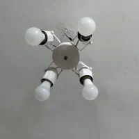 لوستر گوی یا کریستال لامپ شمعی ولامپ آویزچهارشاخه|لوستر و چراغ آویز|مشهد, خواجه ربیع|دیوار