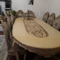 مبلمان  استیل با میز ناهاخوری