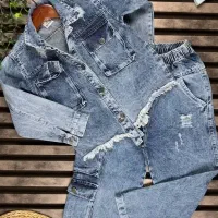 کت و شلوار لی بالا