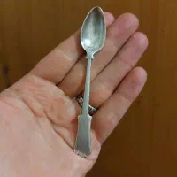 قاشق نقره عتیقه.برنجی قدیمی.سینی مس. آنتیک|کلکسیون اشیاء عتیقه|تهران, نظامآباد|دیوار
