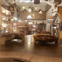 تک اویز هلال گرد چوب طبیعی