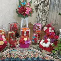 باکس گل مصنوعی ،گل آپارتمانی ،پایه ستونی