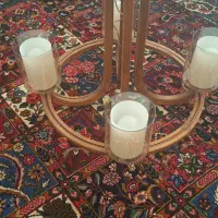 لوستر چوبی|لوستر و چراغ آویز|اصفهان, شهرک کاوه|دیوار