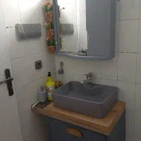 آینه و روشویی کابینتی