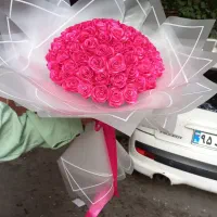 دسته گل روبانی