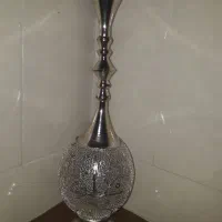 گلدان مس وروکش نقره و ملیله|صنایع دستی و سایر لوازم تزئینی|شهرضا, |دیوار