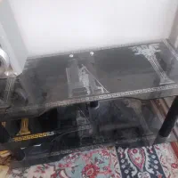 میز تلویزیون شیشه ای سالم