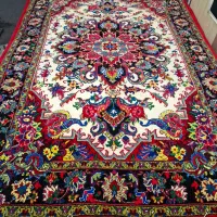 یک جفت فرش دست‌باف سالاری ۶ متری کرم|فرش|تبریز, |دیوار