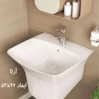 روشویی بدون پایه دیواری چینی کُرد|لوازم سرویس بهداشتی|یزد, |دیوار