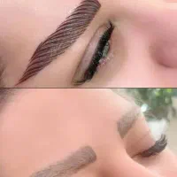 میکروبلیدینگ روی ابروهایی که تتو قدیمی وتیره دارن