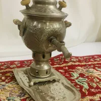 سماور انتیک ذغالی کوچک مسی
