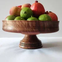 میوه خوری پایه دار چوب زیبای گردو|ظروف سرو و پذیرایی|بوشهر, |دیوار