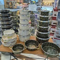 سرویس قابلمه کوشا 15 پارچه گرانیتی ماربل