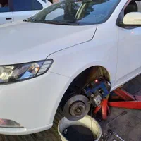 .... تراش دیسک چرخ درجا و شارژ کمک فنر