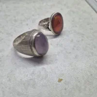 انگشتر عقیق یمنی  و سوسنی