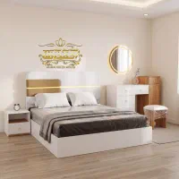 سرویس خواب دو نفره مدل تدی ملیسا به همراه کفی تخت|تخت و سرویس خواب|تهران, خلازیر|دیوار