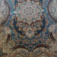 فرش چهار متری و یک متری لوزی هزار شانه