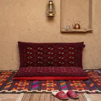 پشتی دستباف ترکمن درجه یک