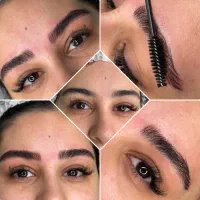 خدمات میکروبلیدینگ ریمووآرزوحاجیزاده میکاپ شنیون