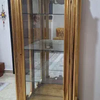 بوفه چوبی ورق طلا