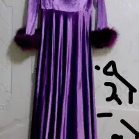 لباس مخمل بلند خز دار