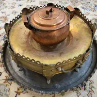 منقل برنجی قدیمی کهنه و کلکسیونی