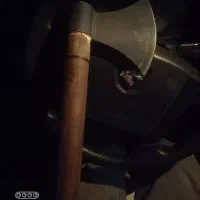 تبر فولادی/دسته چوب سرخ/۶۰سانتی|کوهنوردی و کمپینگ|شیروان (خراسان), |دیوار