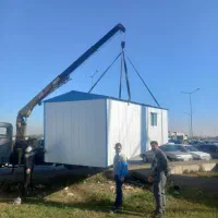 جرثقیل کفی دار  و دکل بلند